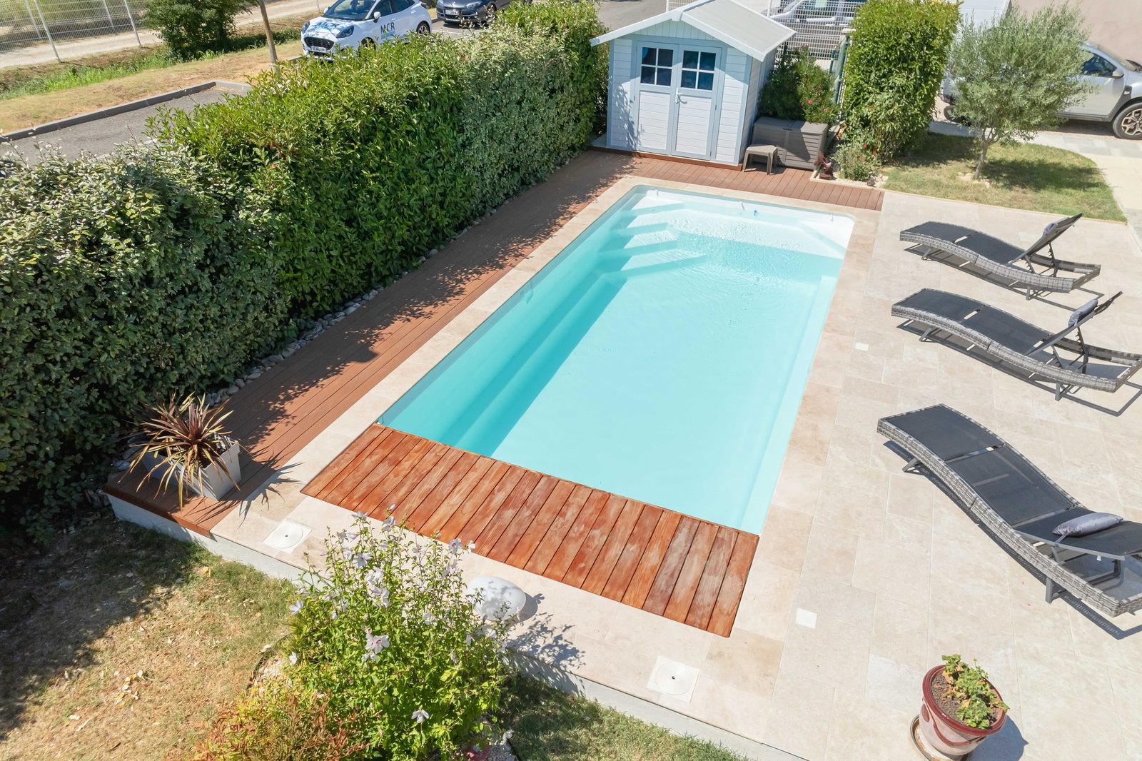 Piscine chauffée par pompe à chaleur