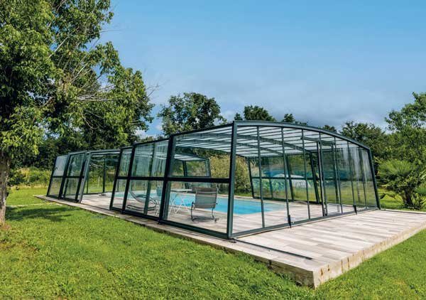 High Azenco pool enclosure, a true glazed veranda
